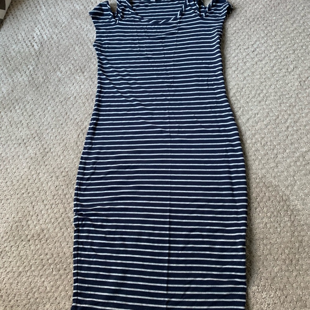 Athleta navy and white dress Sz XS